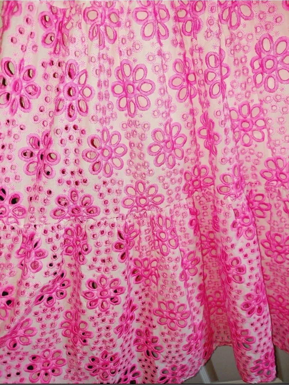 NWT Lilly Pulitzer Funflower Eyelet Pink Floral Tiered Sundress 16 - Picture 6 of 16